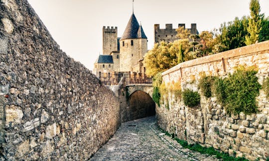 Kaartjes voor het Château Comtal in de vestingstad Carcassonne